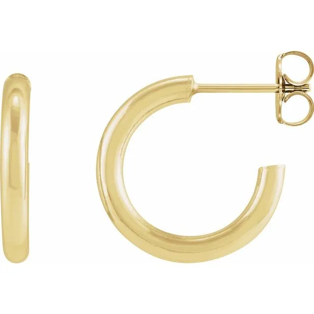 Post Hoop Earrings