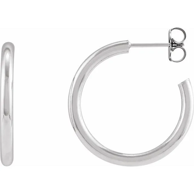 Post Hoop Earrings