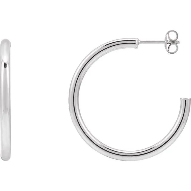 Post Hoop Earrings