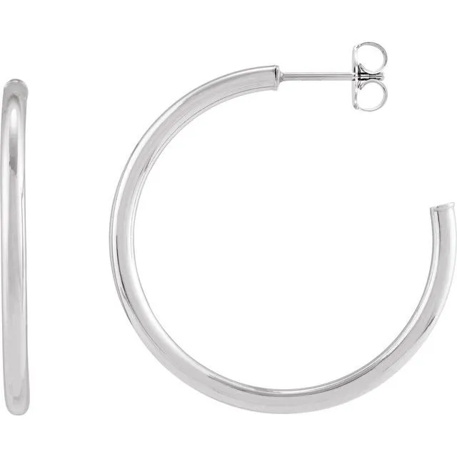 Post Hoop Earrings