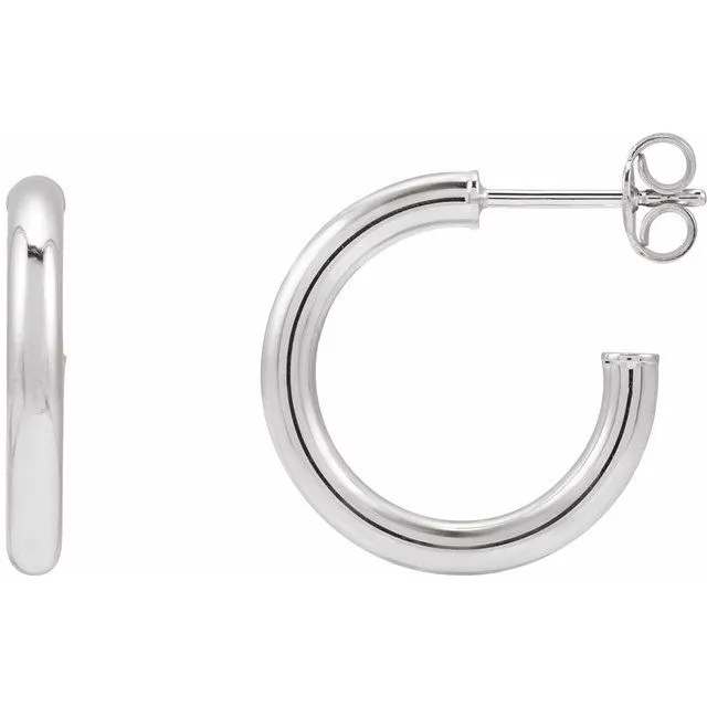 Post Hoop Earrings