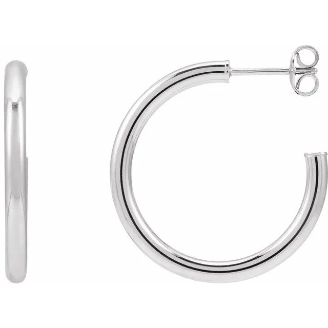Post Hoop Earrings