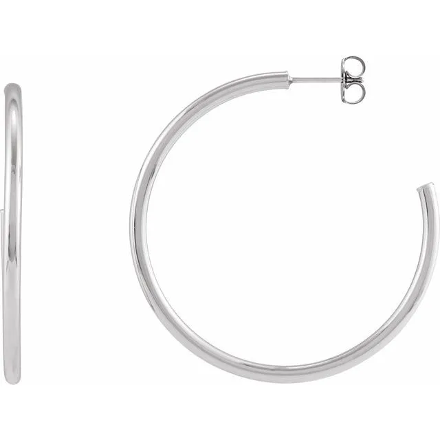 Post Hoop Earrings