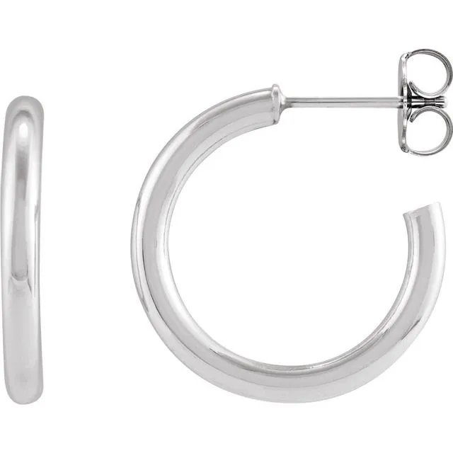 Post Hoop Earrings