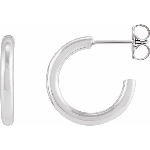 Post Hoop Earrings