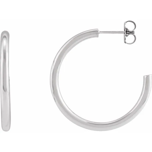 Post Hoop Earrings