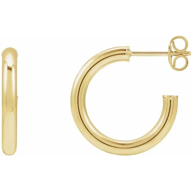 Post Hoop Earrings