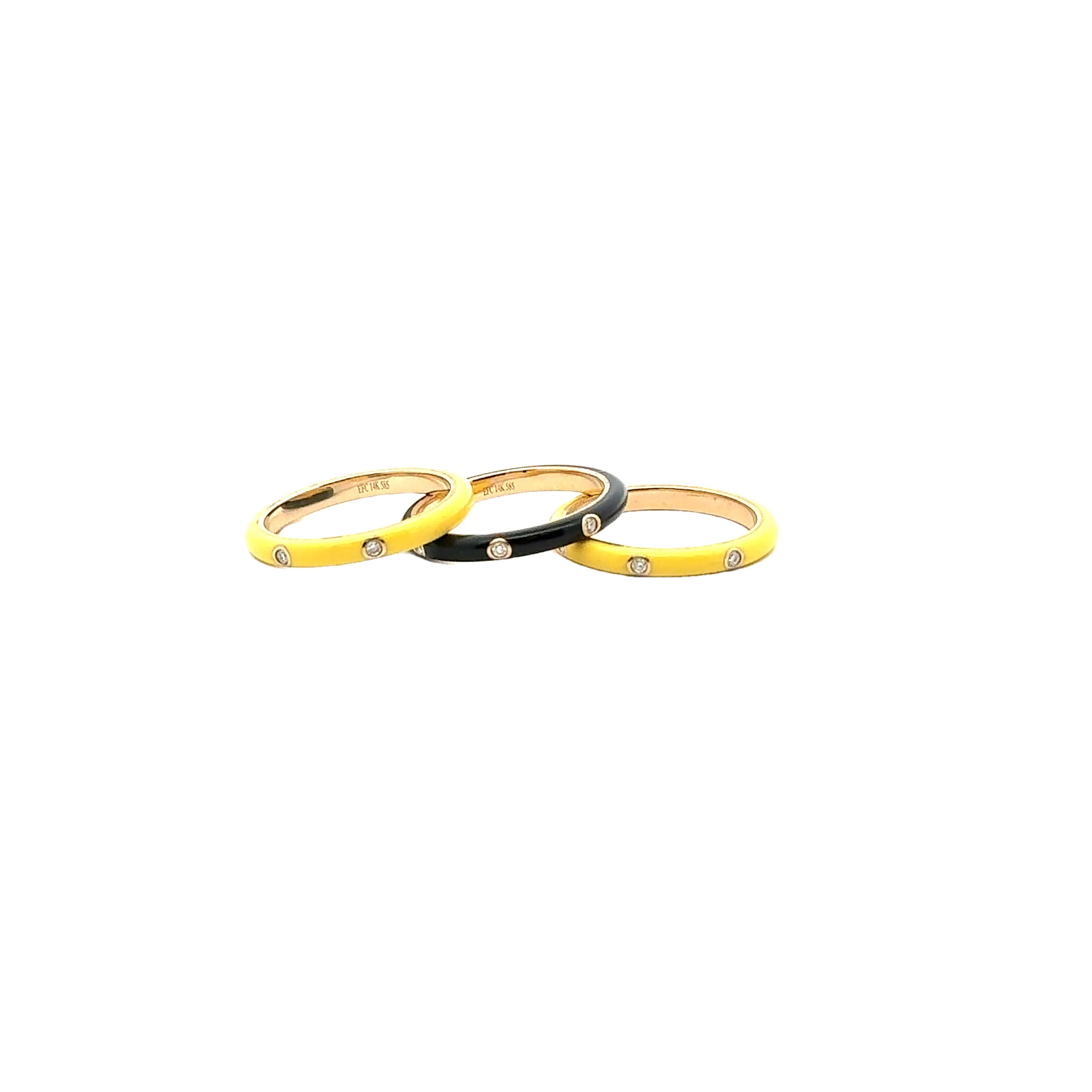 Pre-Owned EF Collection Diamond Stack Rings