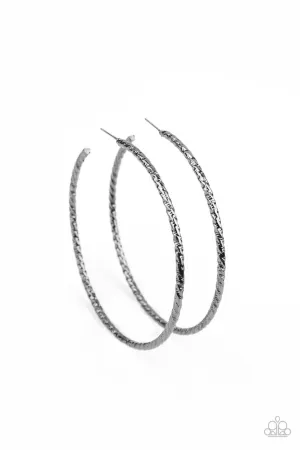 Pump Up the Volume Black Paparazzi Earrings