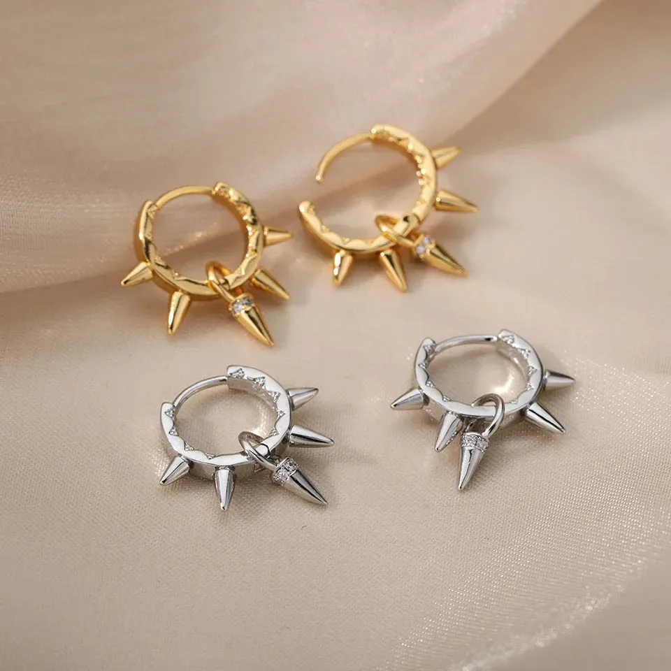 Punk Hoop Earrings