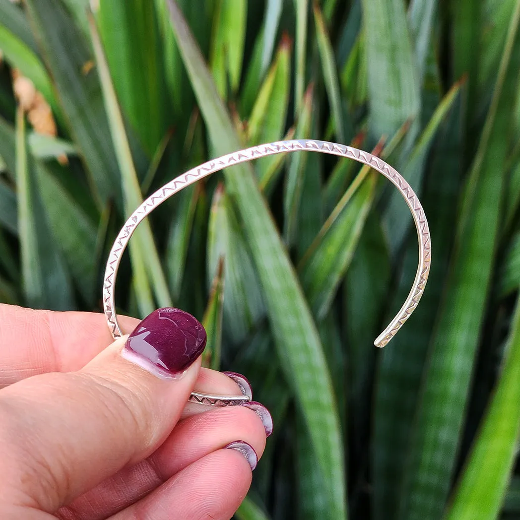 " Thia " Silver Cuff