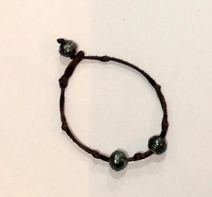 "The Lovers" Tahitian Pearl Unisex Bracelet