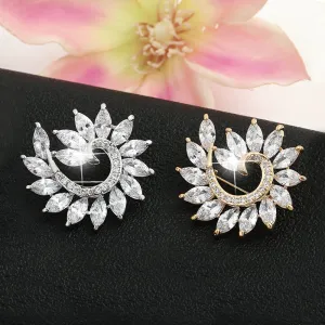 Radiance Luxury Crystal Fibonacci Brooch