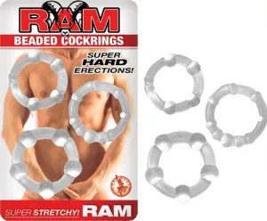 Ram Beaded Rings - Clear