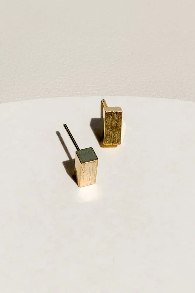 Rectangular Bar Ear Studs