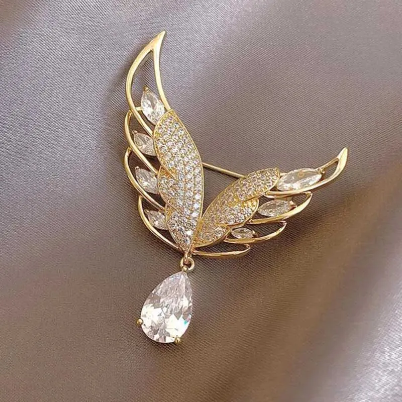 Rhinestone Queen Brooches For Women Crown Letters Party Office Brooch Pins