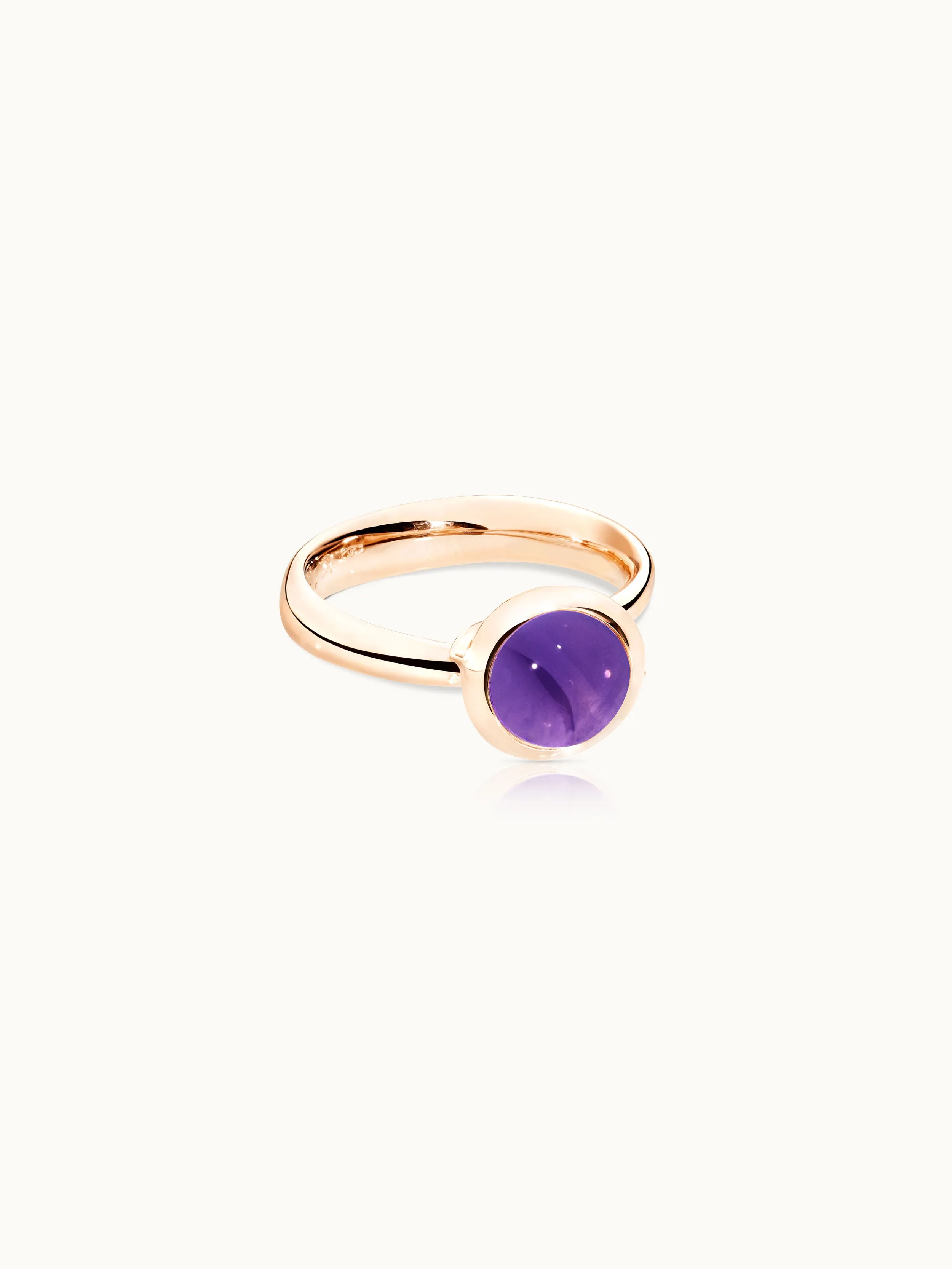 Ring BOUTON small Amethyst Amethyst