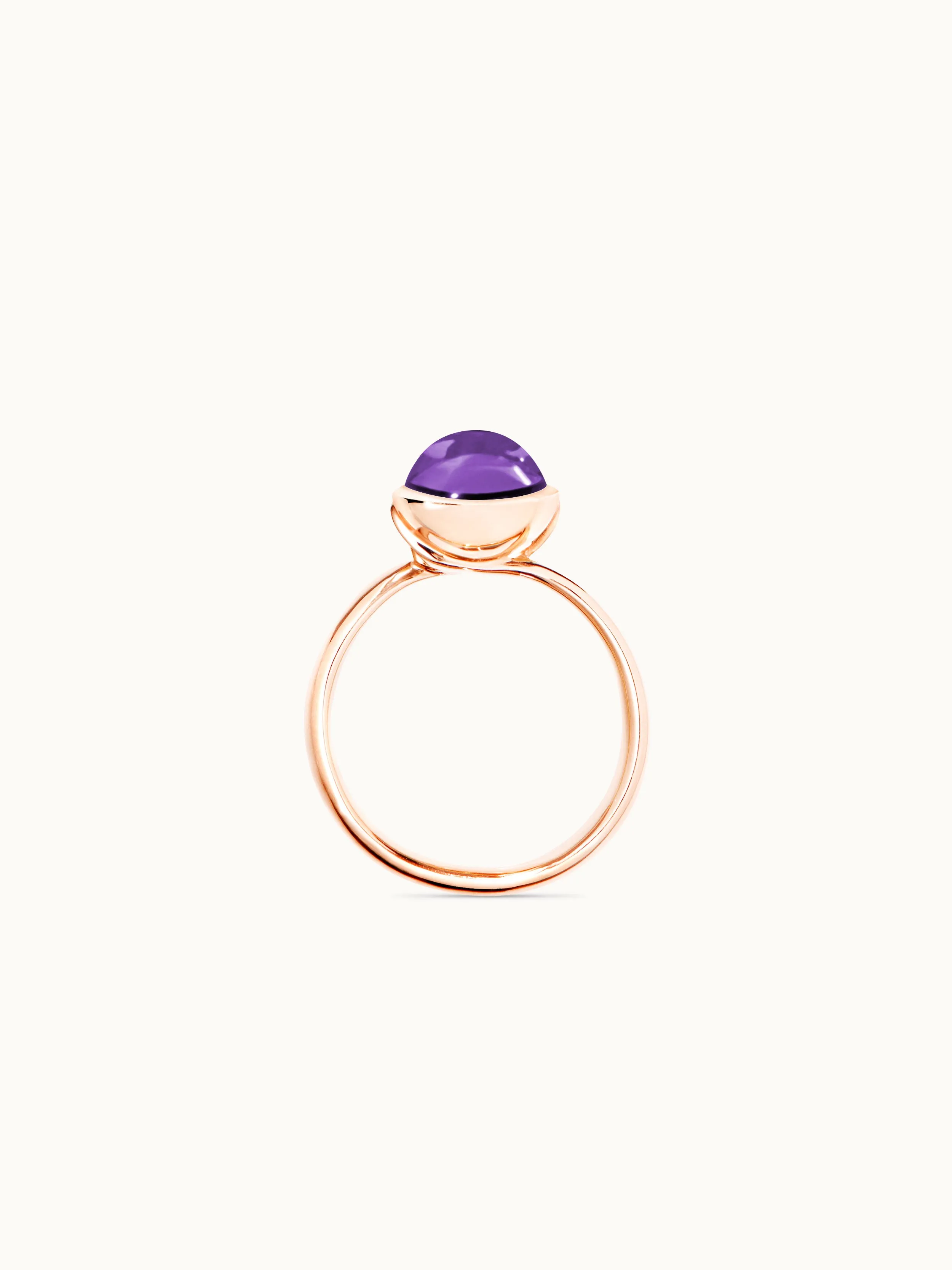 Ring BOUTON small Amethyst Amethyst