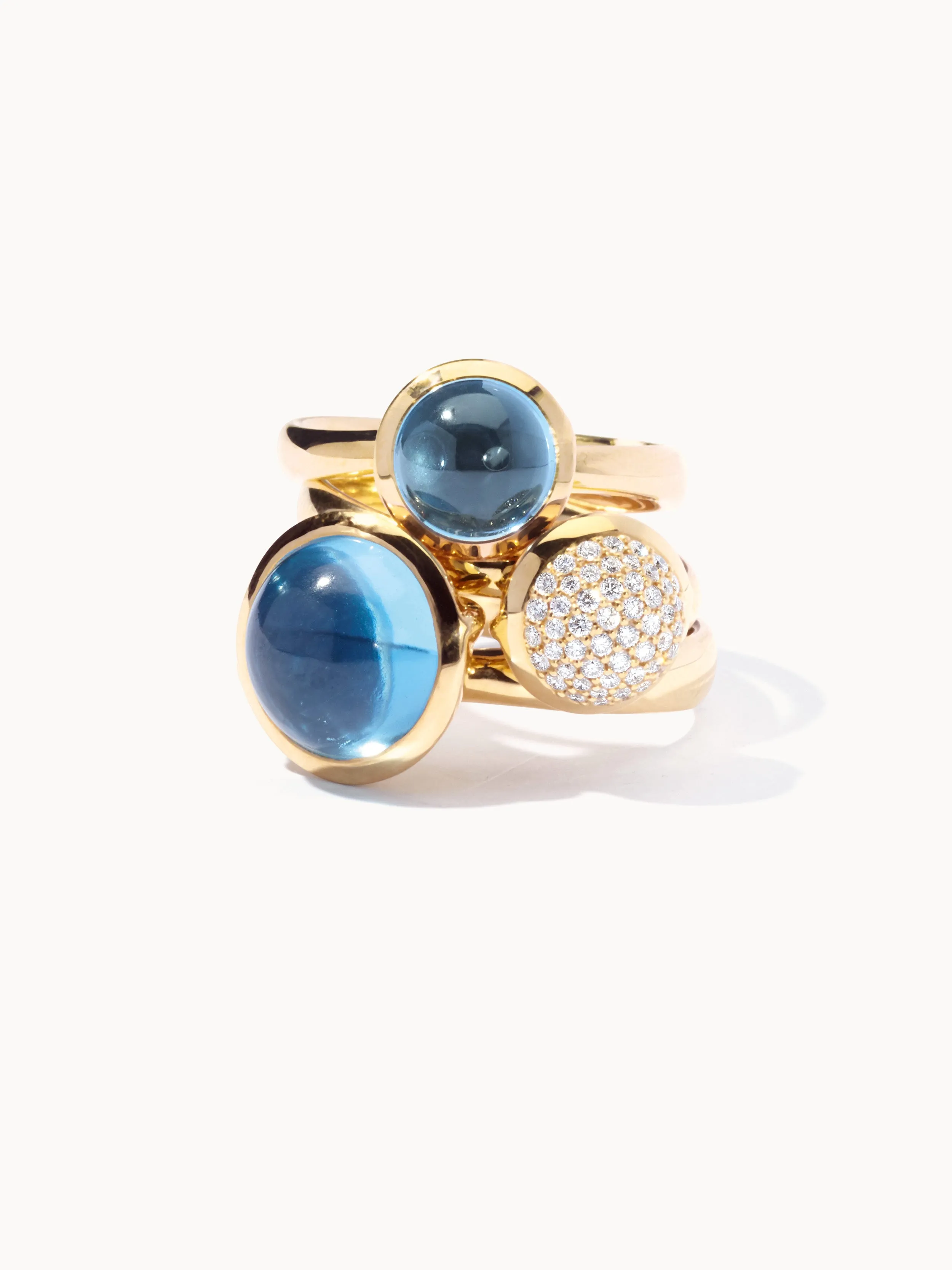 Ring BOUTON small Swiss Topaz Swiss Topaz