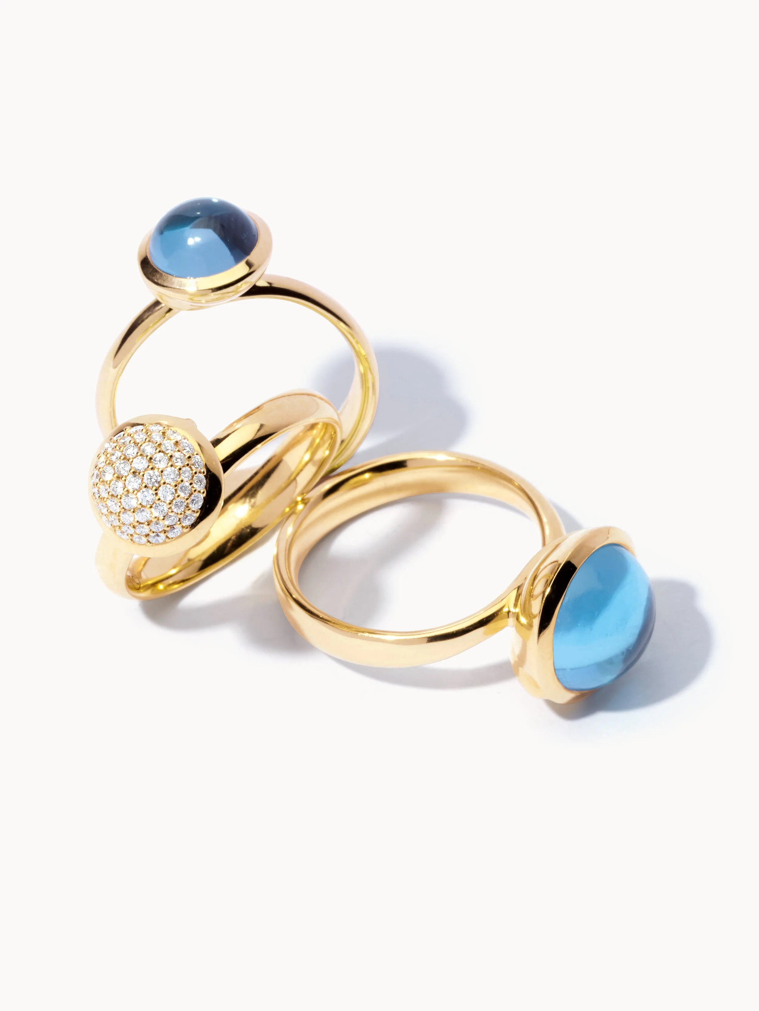 Ring BOUTON small Swiss Topaz Swiss Topaz