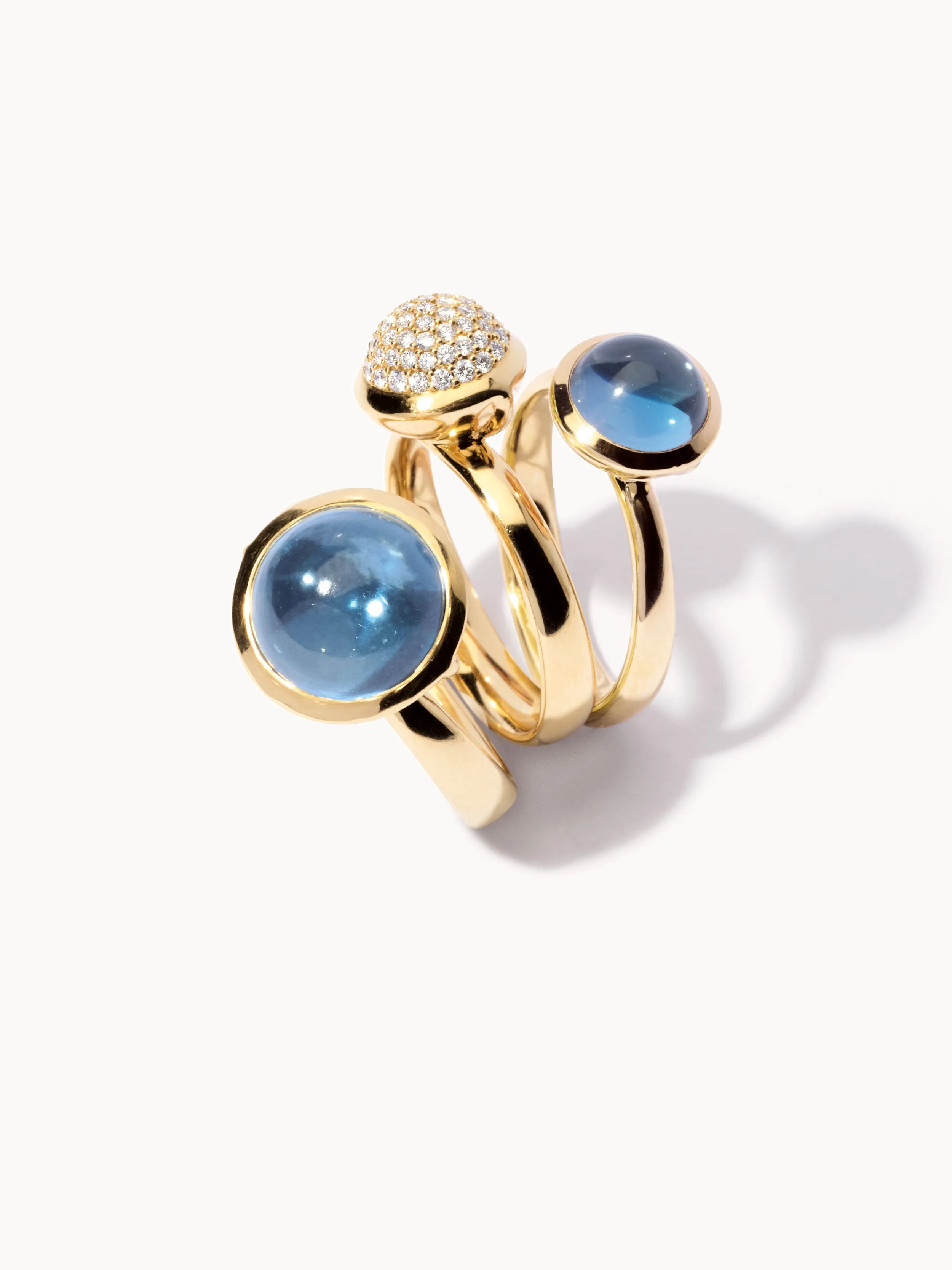 Ring BOUTON small Swiss Topaz Swiss Topaz