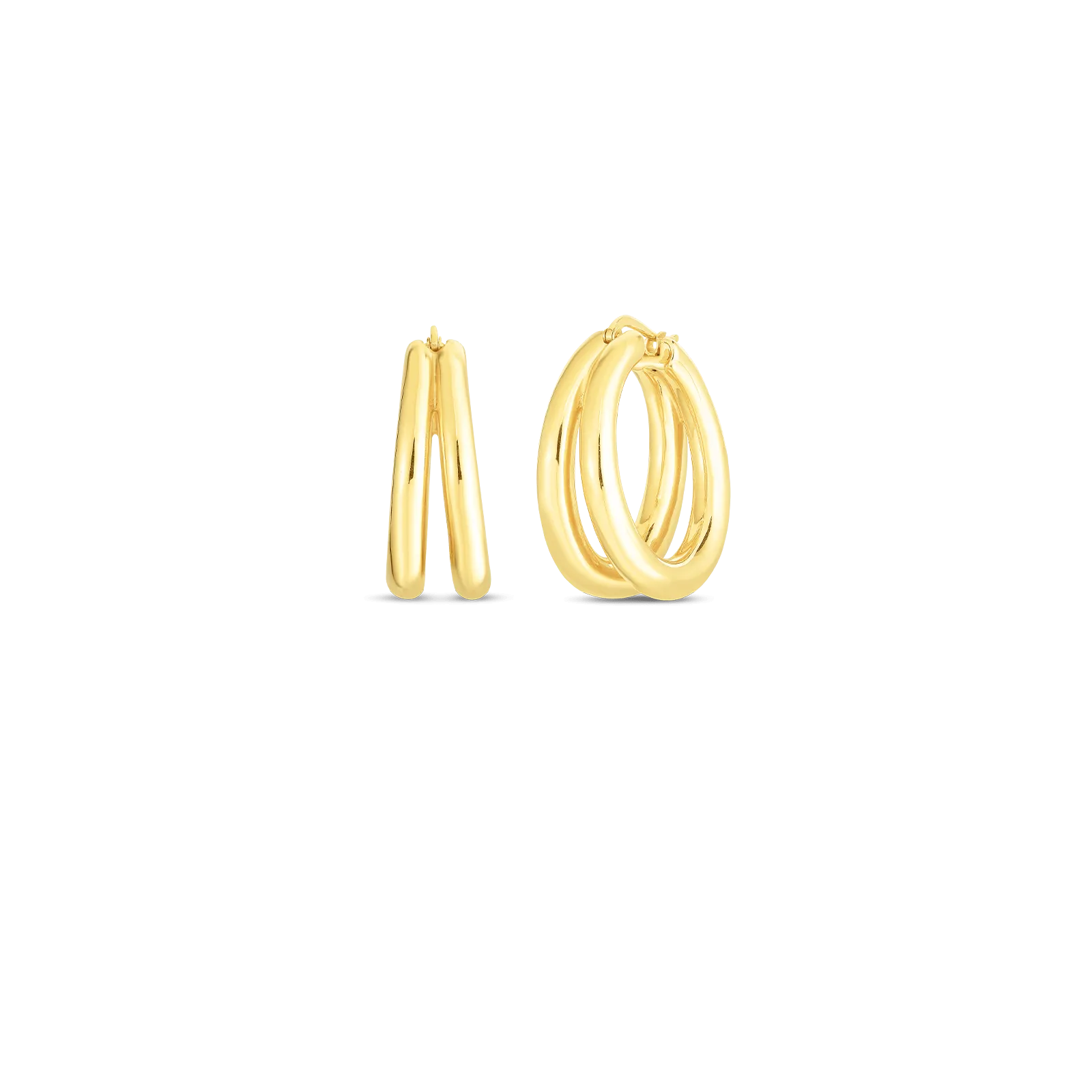 Roberto Coin 18K Yellow Gold Double Hoops