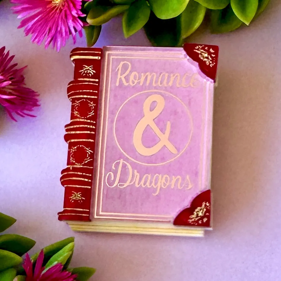 Romance & Dragons Book - Brooch