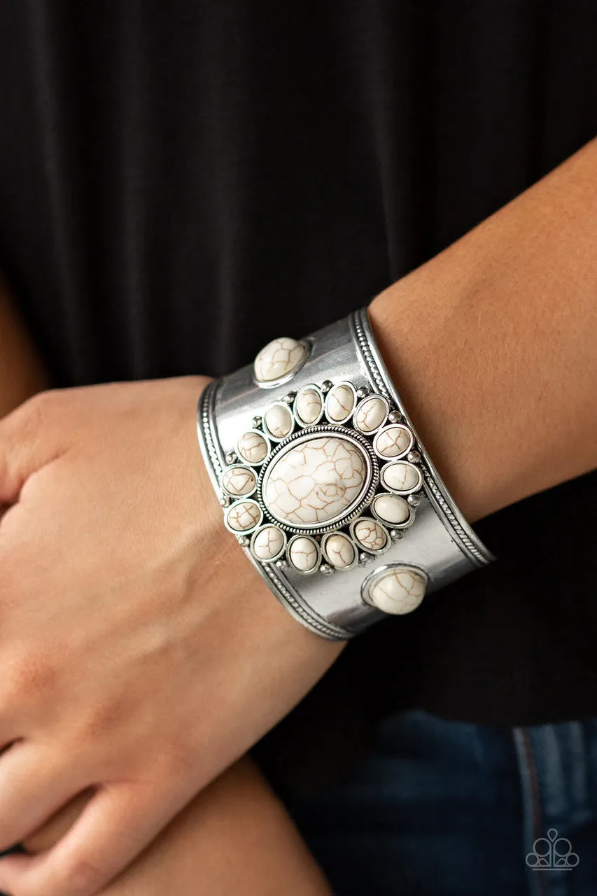 Room to Roam White Paparazzi Bracelet