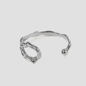 Rugged Loop Stainless Steel Cuff Bracelet