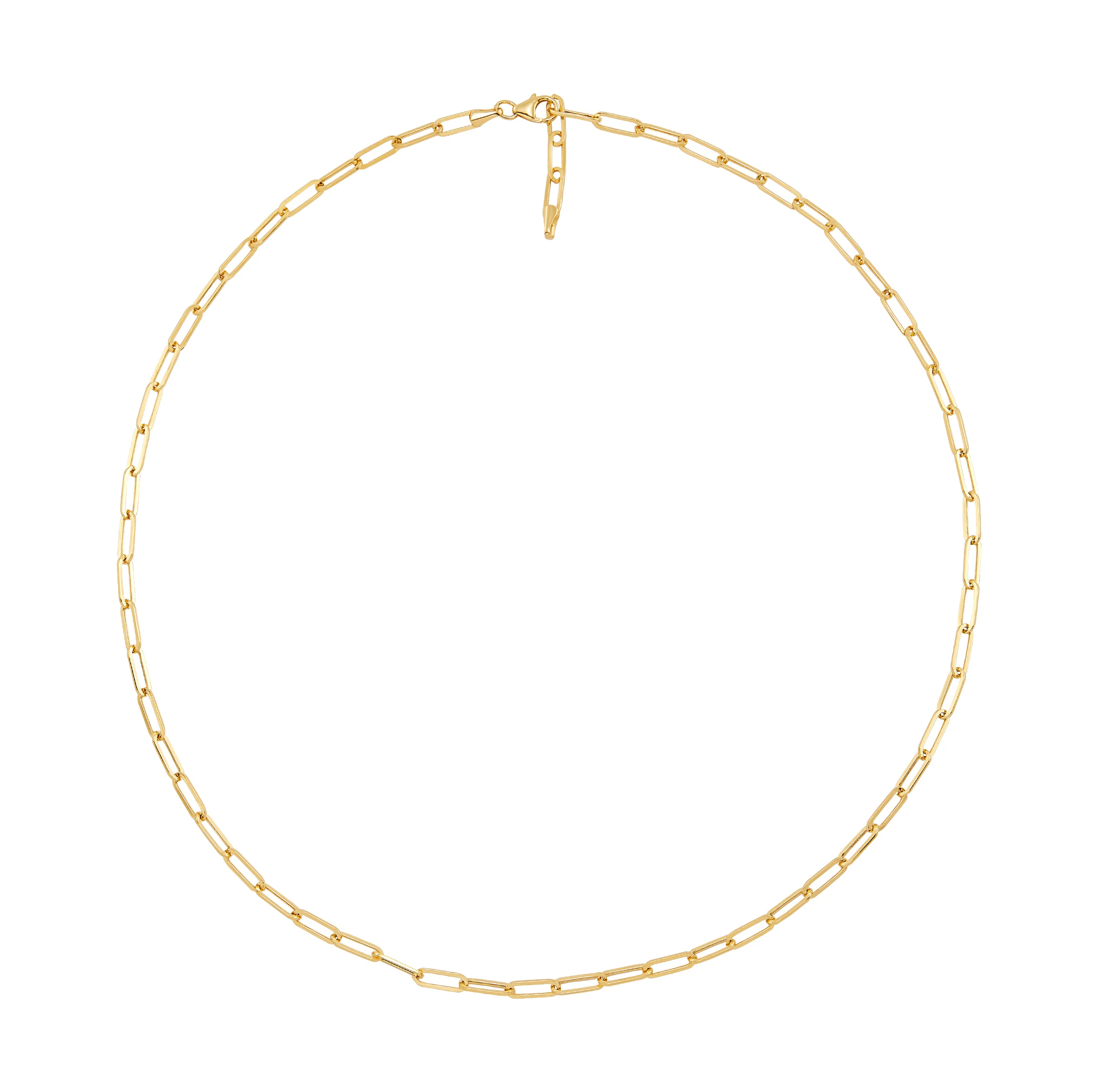 Sabel Collection Yellow Gold Paperclip Chain