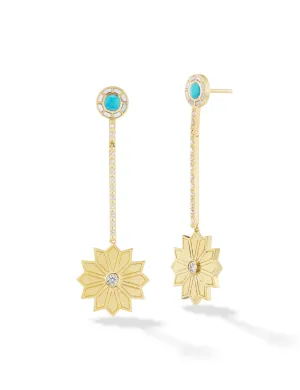 Sacred Flower Bar Earrings