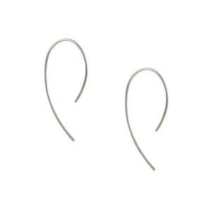 SALE - Medium Curve Hoop in Sterling Silver