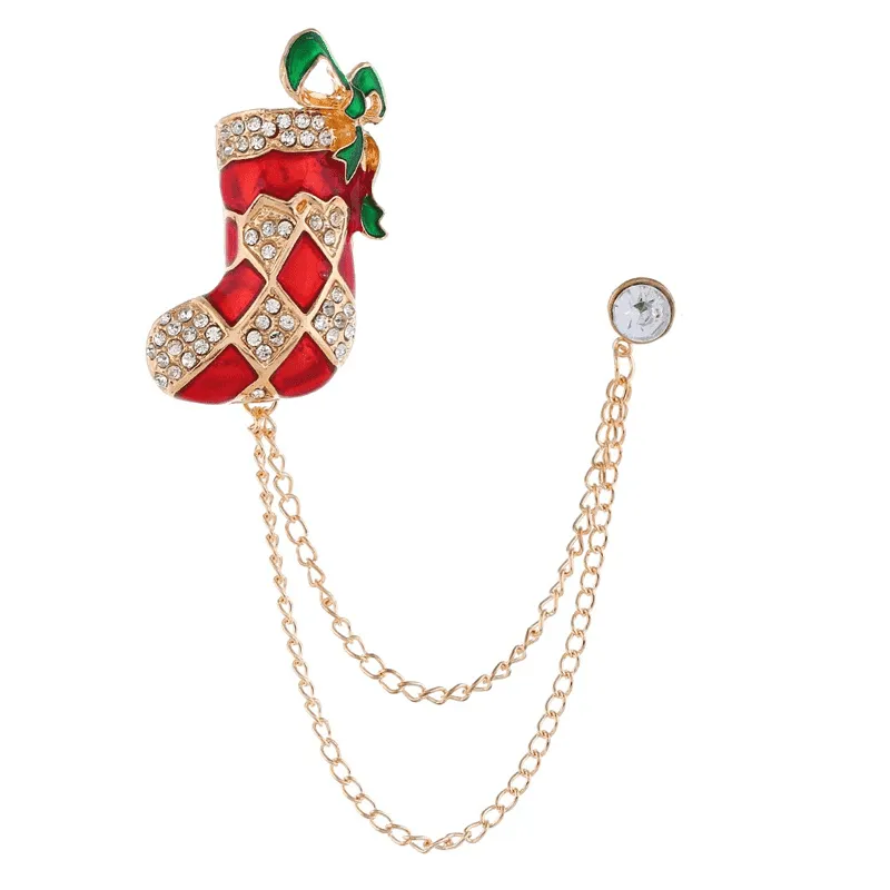 Santa Metal Brooches