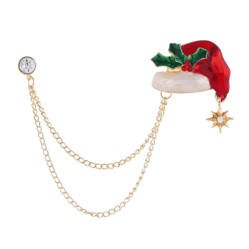 Santa Metal Brooches
