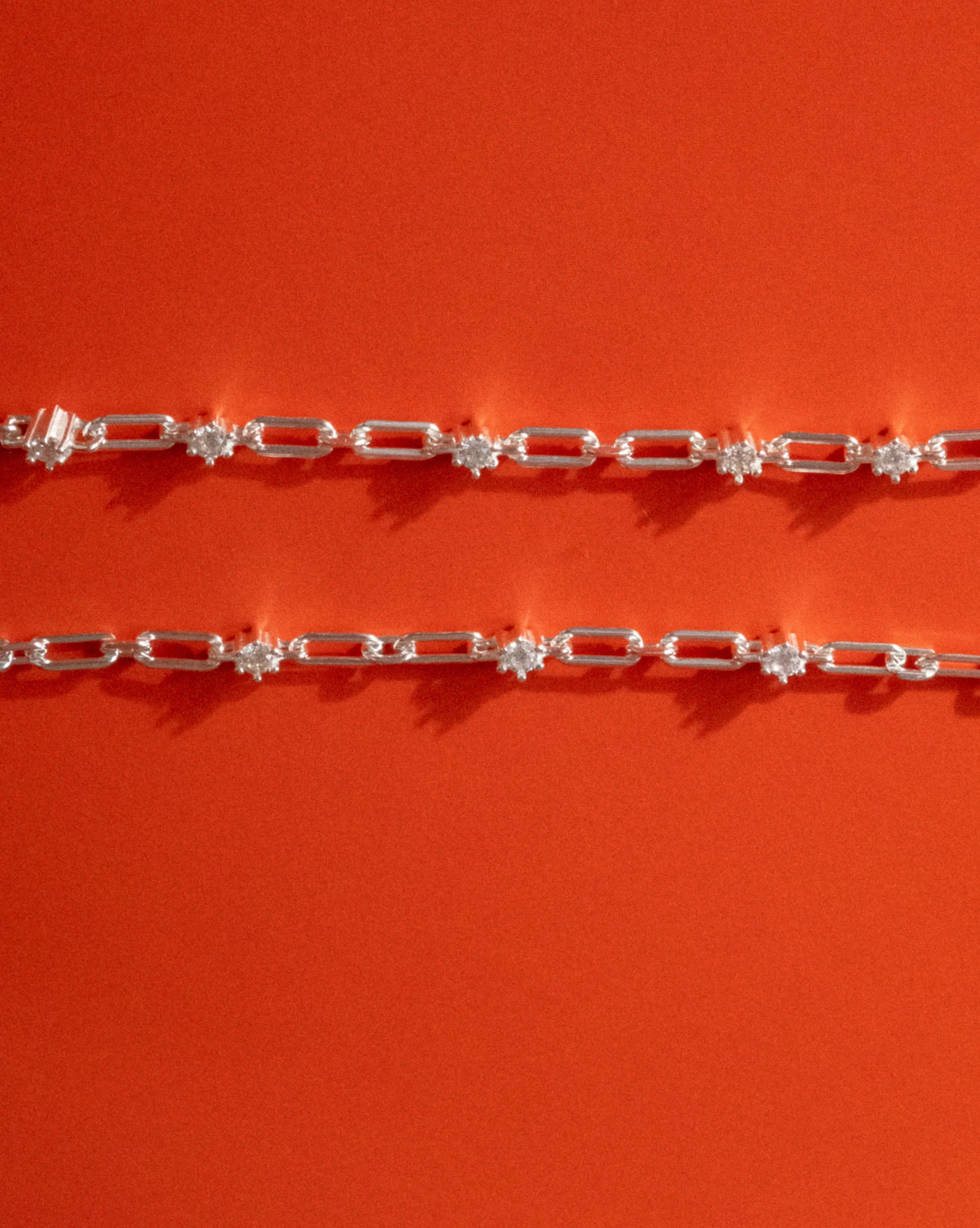 Satellite Paperclip Necklace - Sterling Silver