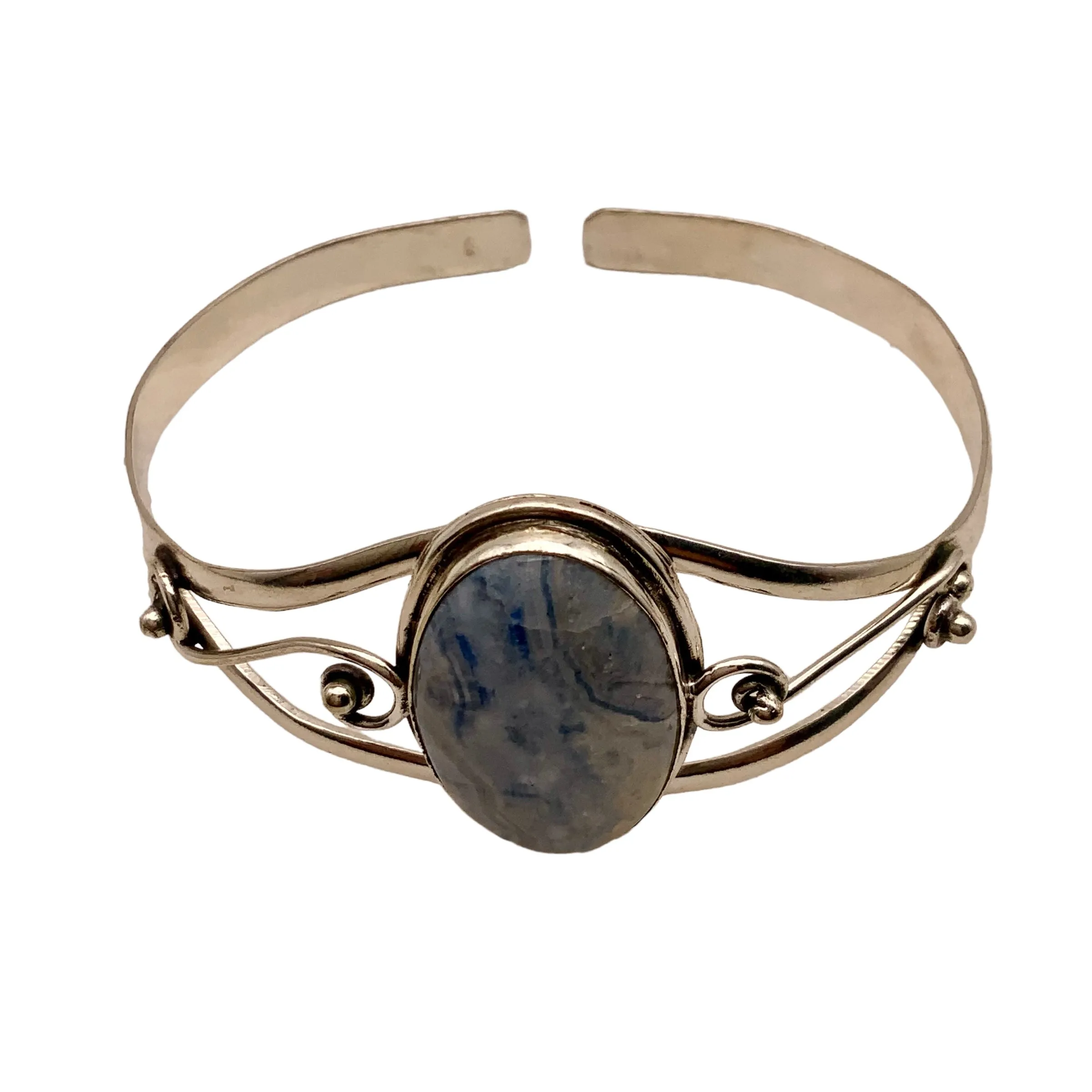 Scheelite Solid 925 Sterling Silver Cuff Bracelet