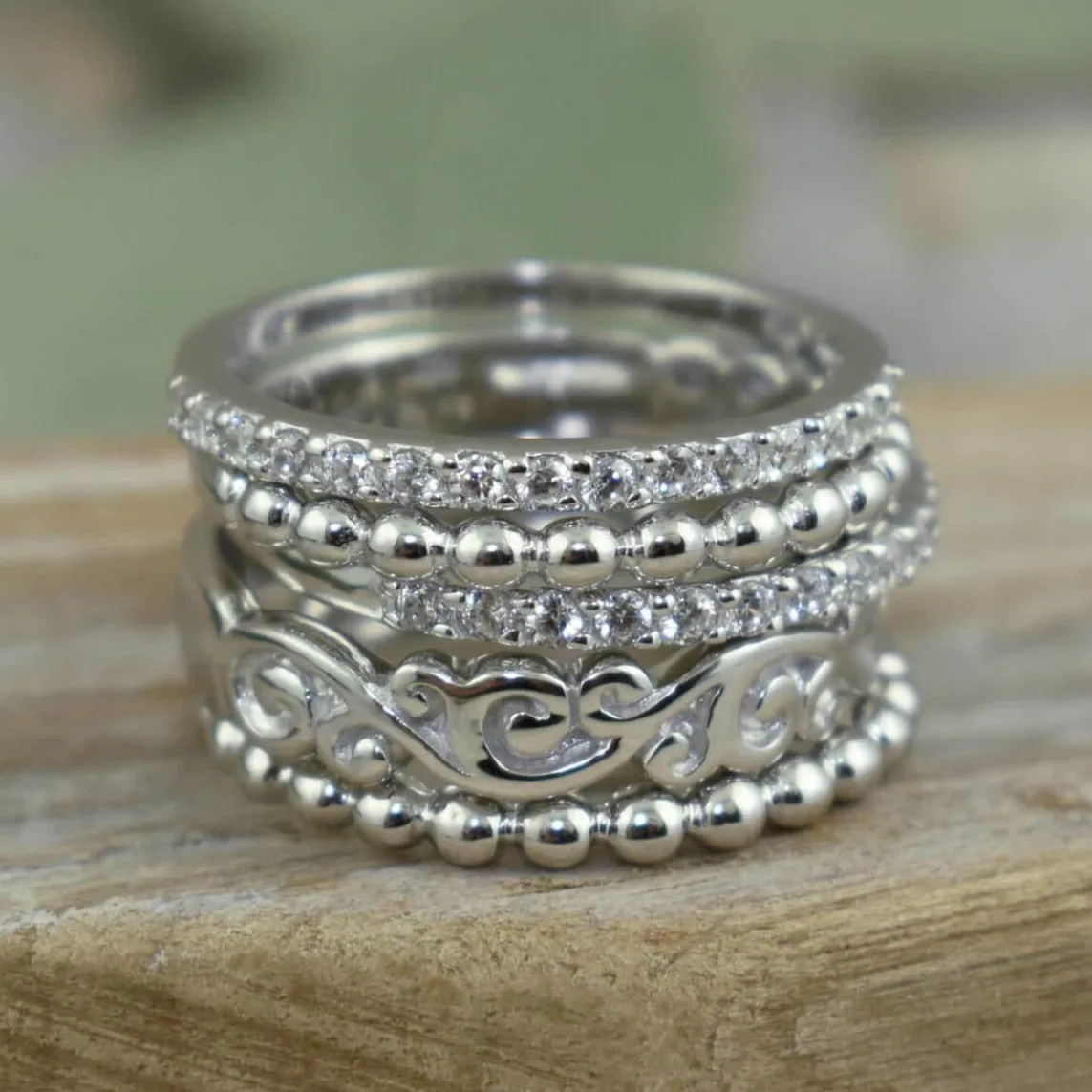 Scroll'n Bliss Rings (Set of 5)