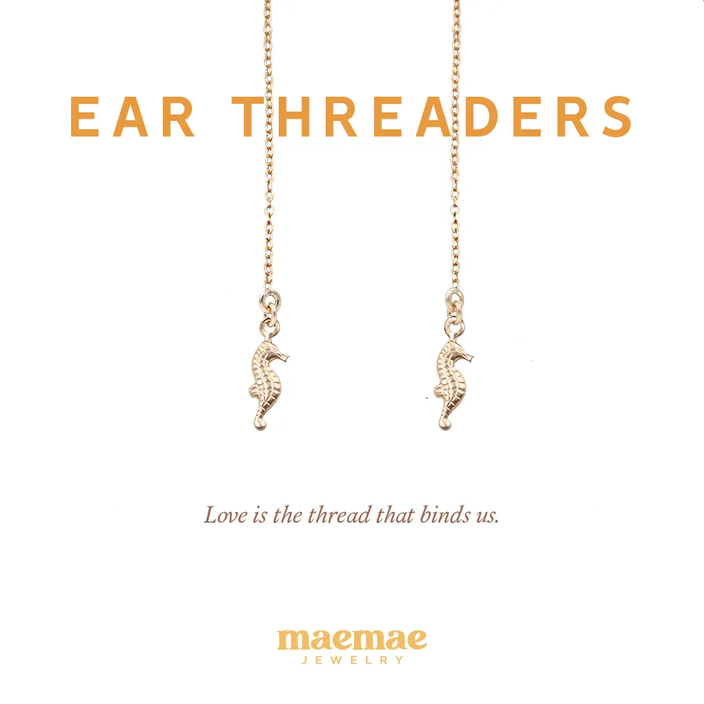 Seahorse Threader Earrings