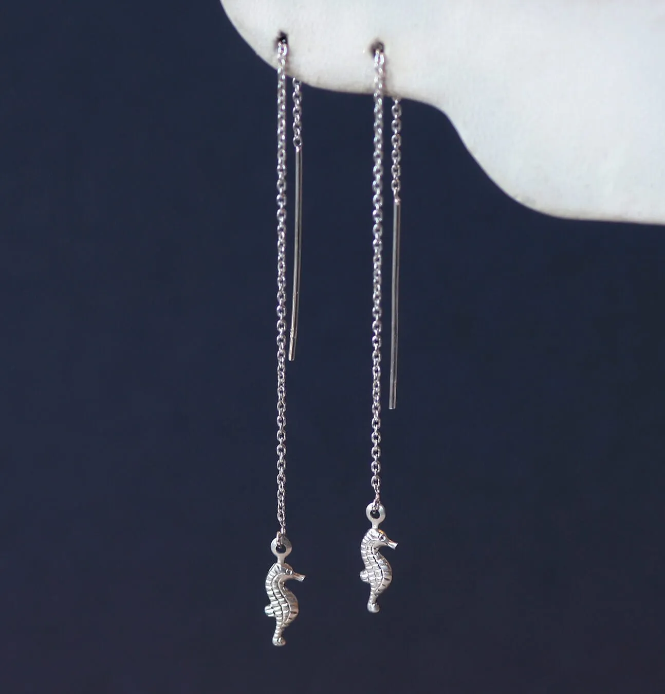 Seahorse Threader Earrings