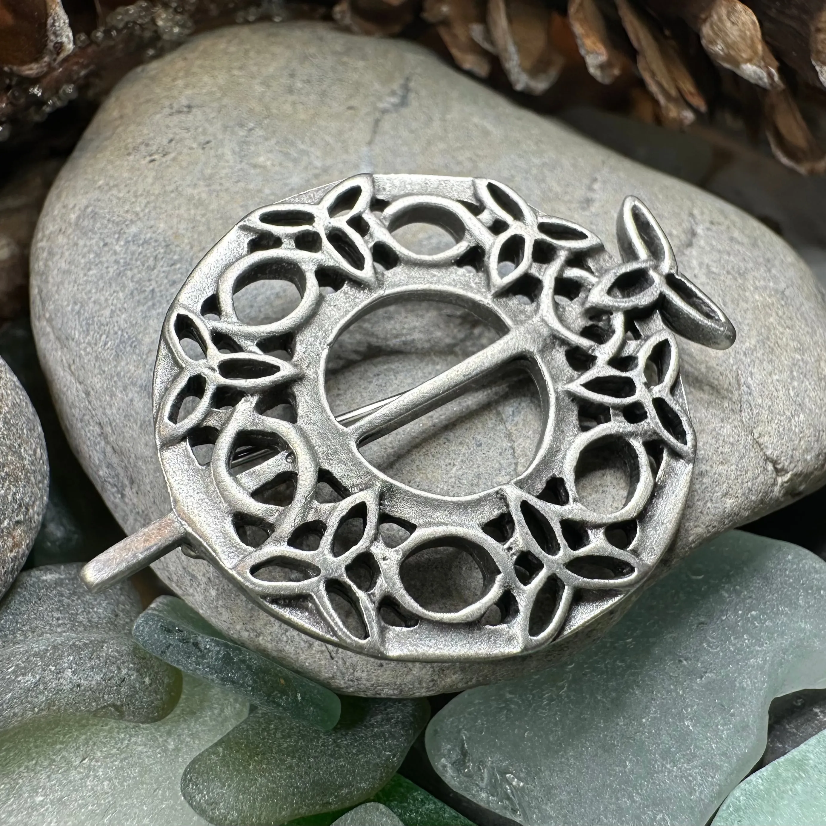 Seven Trinity Knot Brooch