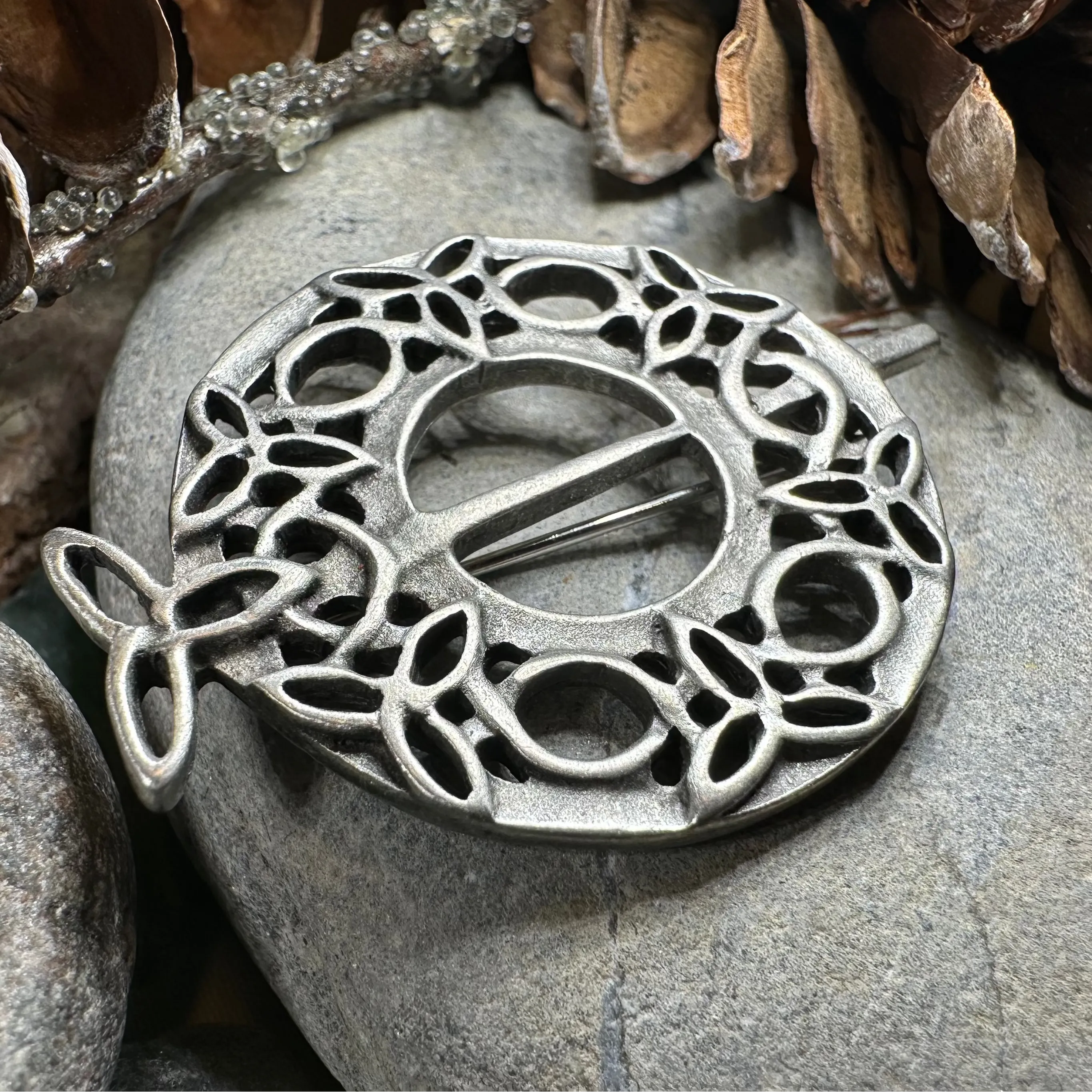 Seven Trinity Knot Brooch