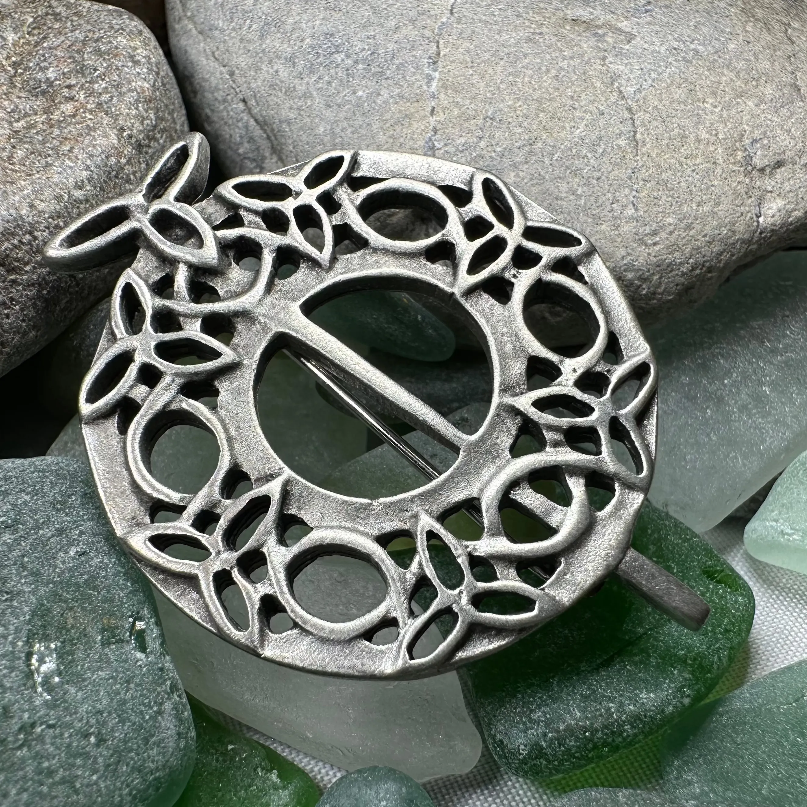 Seven Trinity Knot Brooch