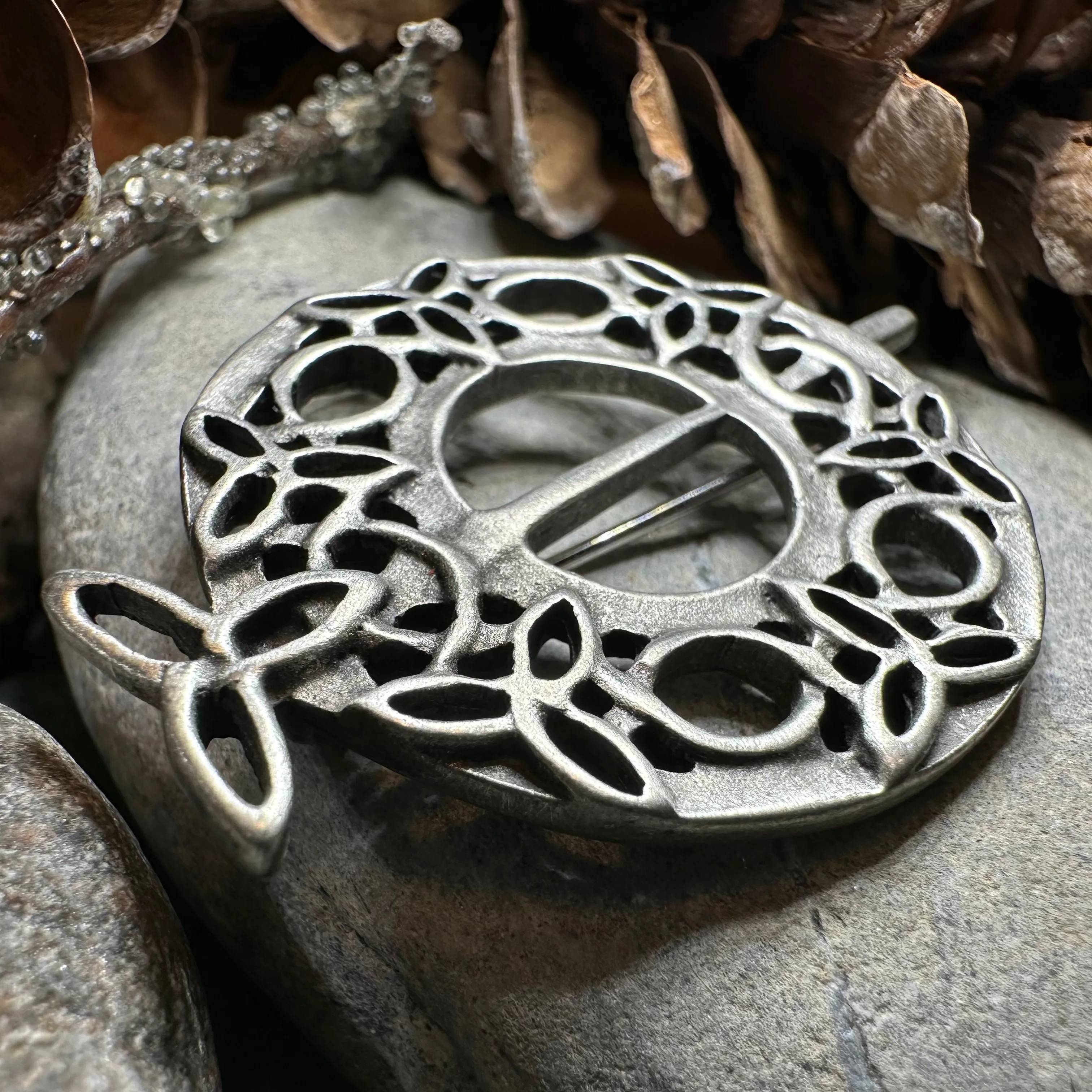 Seven Trinity Knot Brooch