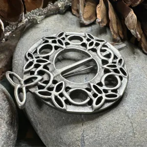 Seven Trinity Knot Brooch