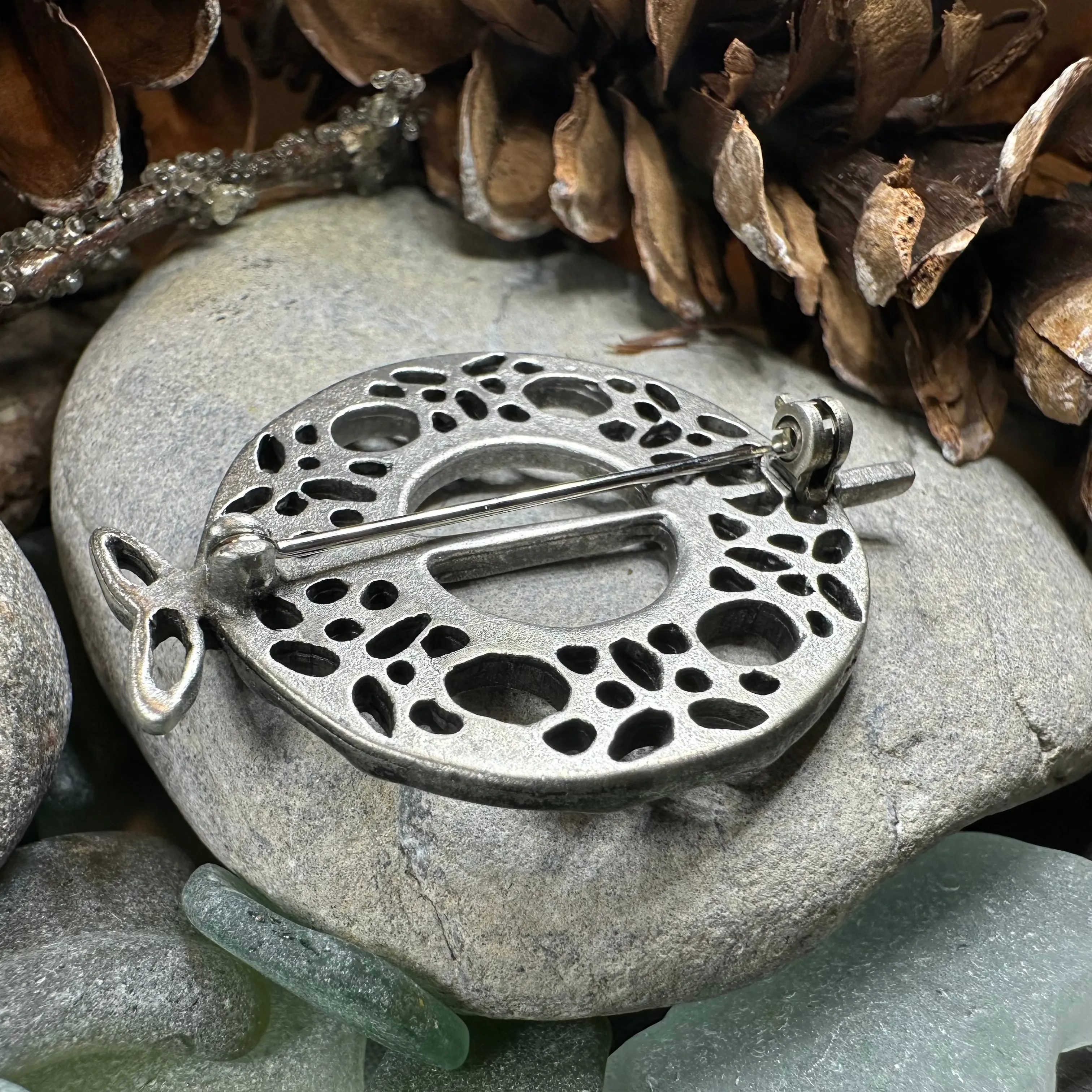 Seven Trinity Knot Brooch