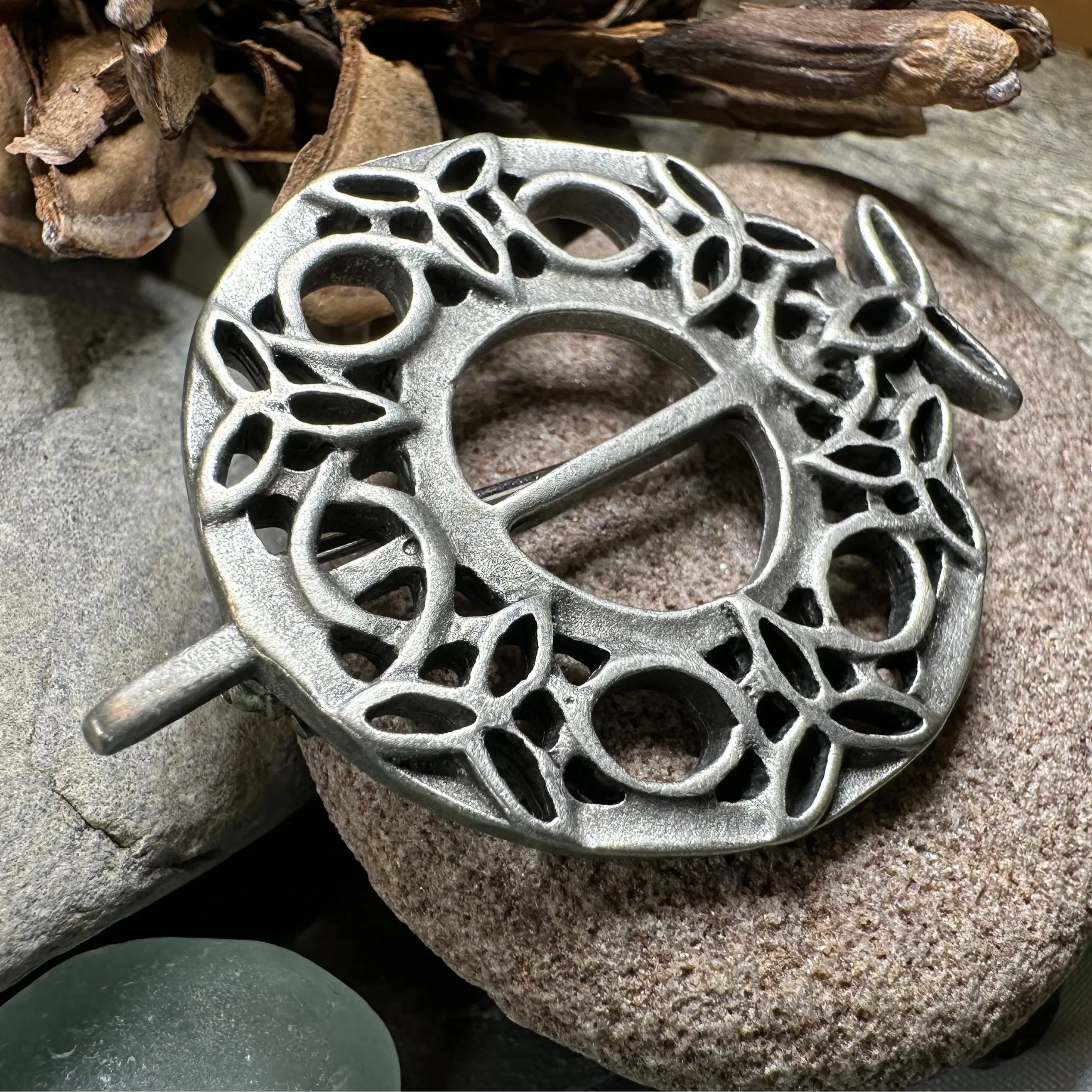 Seven Trinity Knot Brooch