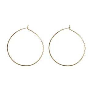 Sharon 2" Smooth Hoop Earrings