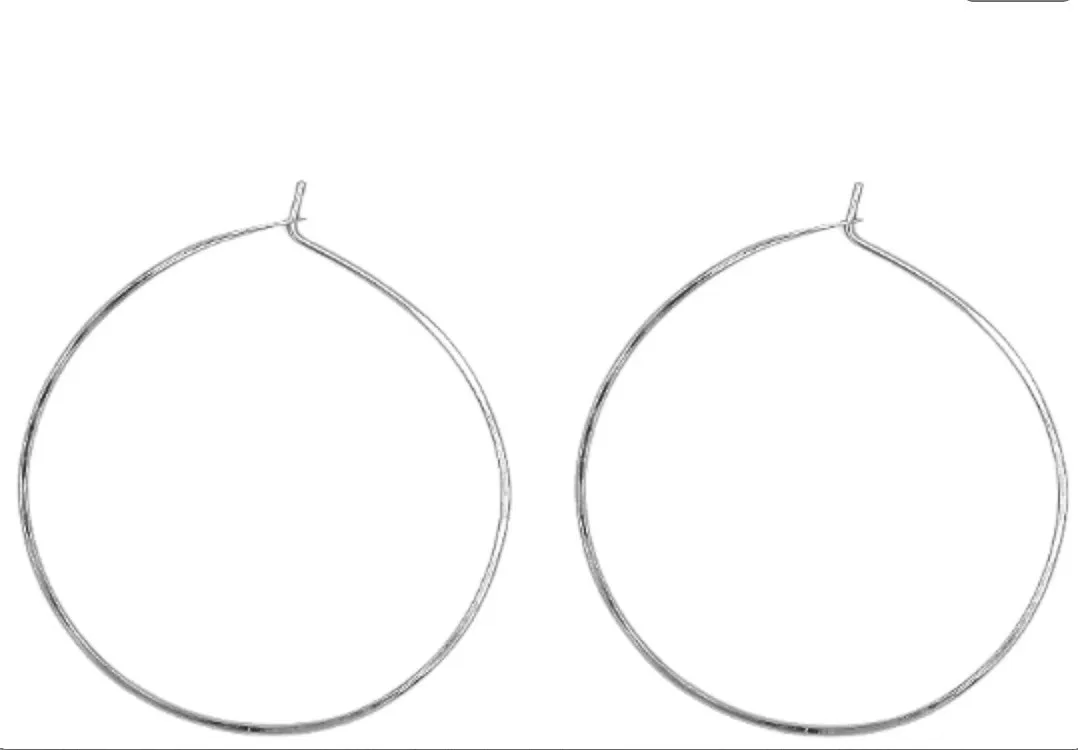 Sharon 2" Smooth Hoop Earrings