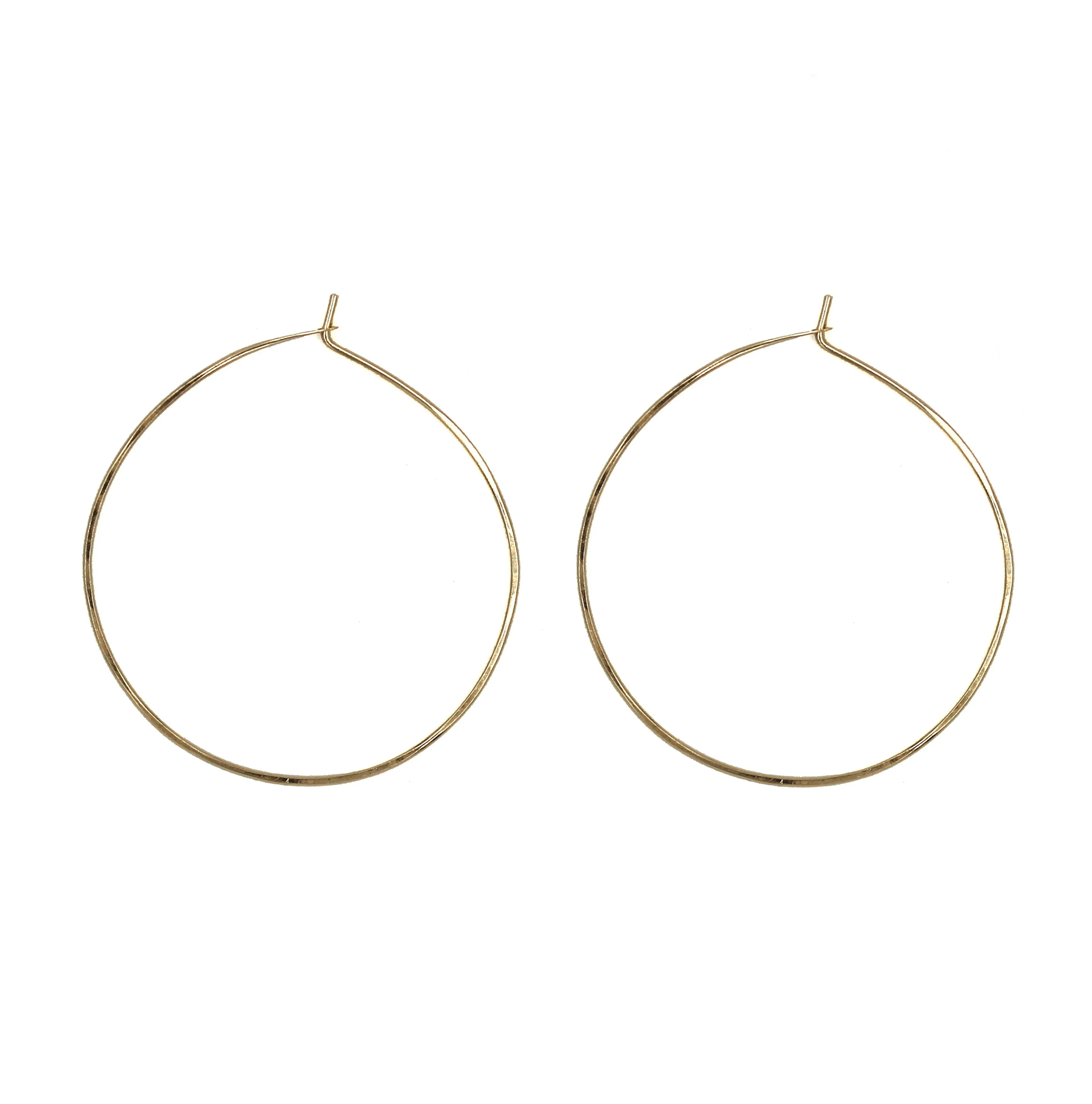 Sharon 2" Smooth Hoop Earrings