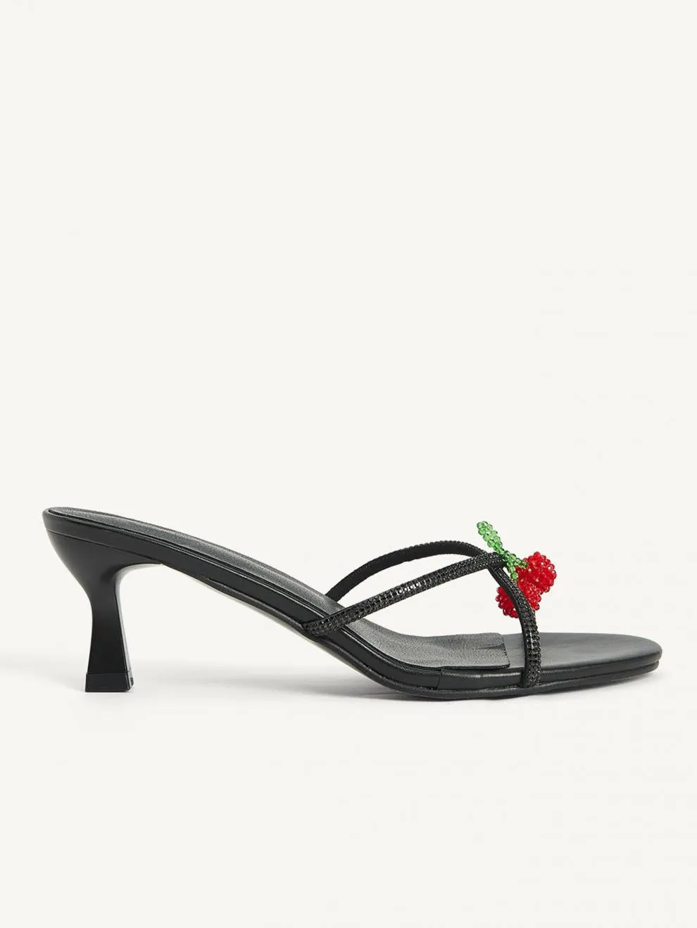Shiny Rhinestone Beaded Open-Toe Sandals